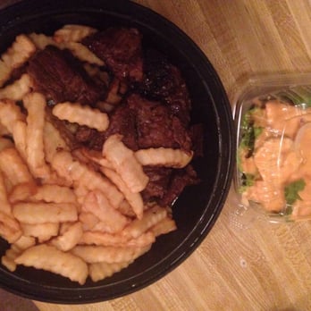 Park Street Pizza - Steak tip dinner w/ soaked fries & side salad. - Pizza Near Me - Attleboro, Massachusetts Park Street Pizza - Steak tip dinner w/ soaked fries & side salad. - Pizza Near Me - Attleboro, Massachusetts