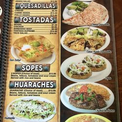 La Corona Mexican Restaurant - Menu