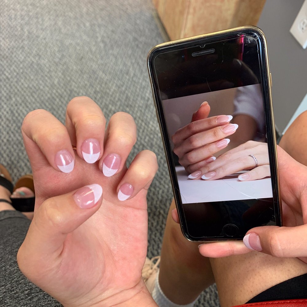 Contempo Nails - This is what I asked for on the right, and this is what I got on the left. - Nail Salons Near Me - Boulder, Colorado Contempo Nails - This is what I asked for on the right, and this is what I got on the left. - Nail Salons Near Me - Boulder, Colorado