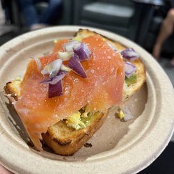 Admirals Club - Complimentary avocado toast