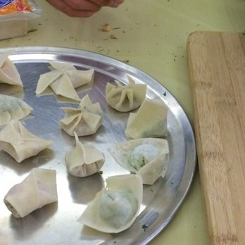 CocuSocial - Different ways of making the dumpling - we freestyled at the end because we were hungry and wanted to make them quicker - Cooking Classes Near Me