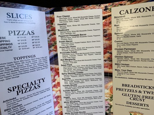 Menu photo 6 Slices Tempe, AZ