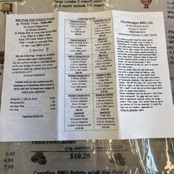 Chuckwagon - Back of menu 2025