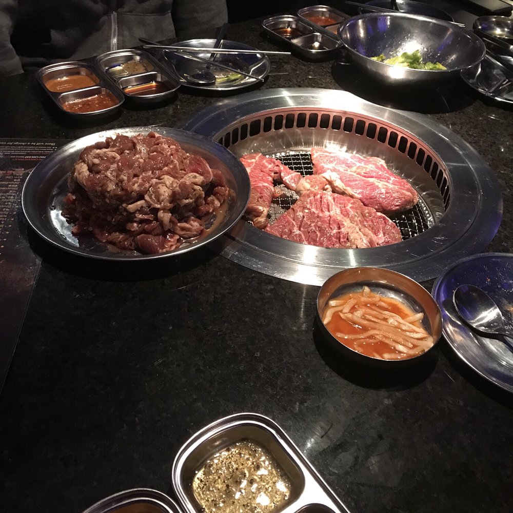 Iron Age - Iron Age steak cooking and beef bulgogi in the bowl. - Korean Near Me - Catonsville, Maryland