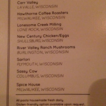 Onesto - I just love it when we use local. We are so lucky MKE. - Venues & Event Spaces Near Me - Milwaukee, Wisconsin