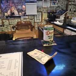 Bobby's Idle Hour Tavern - Pickle beer at the bar
