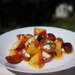 Down To Earth Cooking - Peach and Tomato Salad