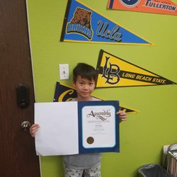 JTutoring - Brian couldn't wait to show us his achievement.