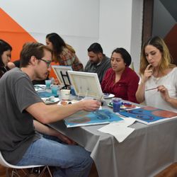 The Orange Space - Halloween Paint & Sip Night