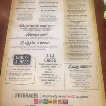 Dame's Chicken and Waffles - The menu - New American Near Me - Cary, North Carolina Dame's Chicken and Waffles - The menu - New American Near Me - Cary, North Carolina