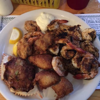 Seafood Kitchen - St. Augustine - Seafood platter for one (includes two sides of your choice not shown) - Seafood Near Me - St. Augustine, Florida Seafood Kitchen - St. Augustine - Seafood platter for one (includes two sides of your choice not shown) - Seafood Near Me - St. Augustine, Florida