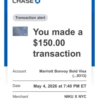 NIKU X - They charged us $150 when we were having dinner at their restaurant as a "no show fee" - Seafood Near Me - New York, New York