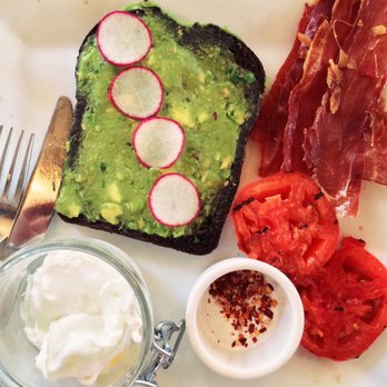 Kafe Leopold - Avocado toast on pumpernickel - Austrian Near Me - Washington, DC, District of Columbia