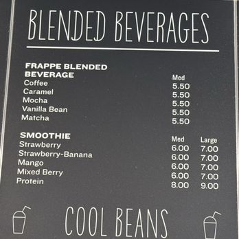 Cool Beans - Menu - Coffee & Tea Near Me - Bonita Springs, Florida