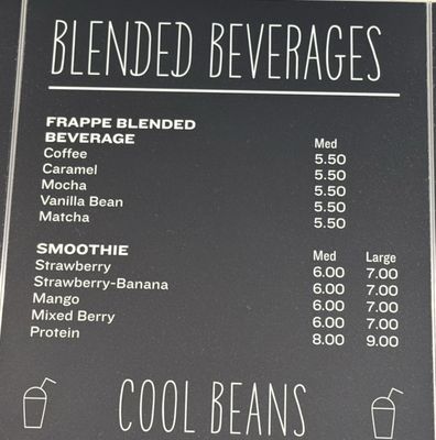 Menu photo 2 Cool Beans Bonita Springs, FL