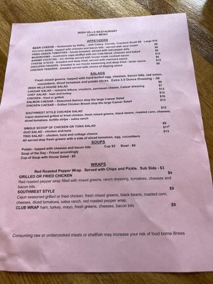 Menu photo 3 Irish Hills Restaurant Mount Sterling, KY Menu photo 3 Irish Hills Restaurant Mount Sterling, KY