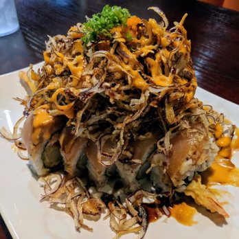 Chitose Sushi - Grace Roll with fried onions - Sushi Bars Near Me - Atascadero, California Chitose Sushi - Grace Roll with fried onions - Sushi Bars Near Me - Atascadero, California