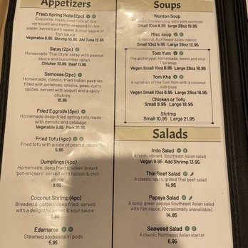 Thai Sapa - Menu (Nov, 2021) - Thai Near Me - Springdale, Utah