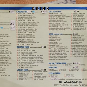 TK Cafe - 6/10/23 drinks - Hawaiian Near Me - Monrovia, California