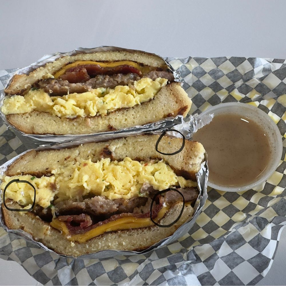 Eggboy - Full Monty, I had to pick out several pieces of foil - Breakfast & Brunch Near Me - Atlantic Beach, Florida Eggboy - Full Monty, I had to pick out several pieces of foil - Breakfast & Brunch Near Me - Atlantic Beach, Florida