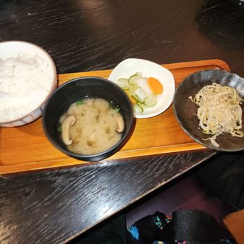 Little Plum - Rice, miso soup, namul, daikon cucumber - Asian Fusion Near Me - Honolulu, Hawaii Little Plum - Rice, miso soup, namul, daikon cucumber - Asian Fusion Near Me - Honolulu, Hawaii