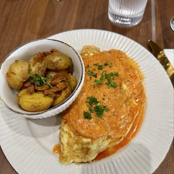 Ruth's Creole Kitchen - Mardi Gras omelet - so delicious! Those potatoes were so good too! - Cajun/Creole Near Me - Oklahoma City, Oklahoma