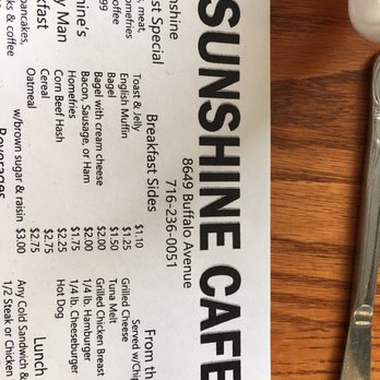 Sunshine Cafe - Breakfast & Brunch Near Me - Niagara Falls, New York Sunshine Cafe - Breakfast & Brunch Near Me - Niagara Falls, New York