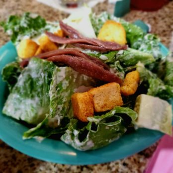 Micelis Waterfront Restaurant - House Salad with Anchovies - Italian Near Me - Matlacha, Florida