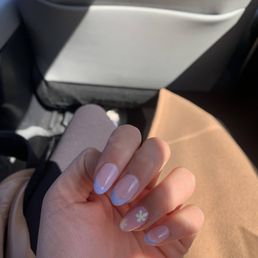 Apres Gel-X (french tip + design)
