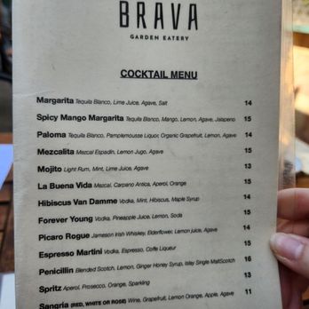 Brava Garden Eatery - Wine Bars Near Me - Pleasanton, California