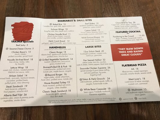 Menu photo 7 Yakima Social Kitchen + Bar Calgary, AB Menu photo 7 Yakima Social Kitchen + Bar Calgary, AB