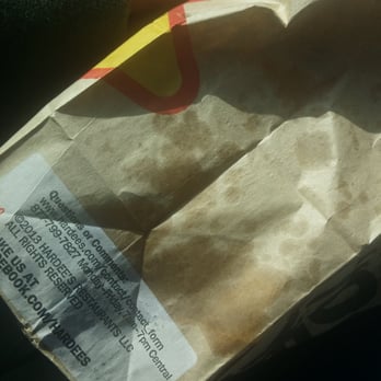 Hardee's - Greasy food left bag greasy.  And my lips and fingers  too. - Fast Food Near Me - Pacific, Missouri