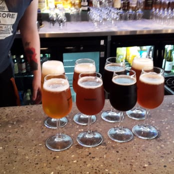 BrewDog Manchester - A sampler board of all the different beers on draught! - Bars Near Me - Manchester, XGM