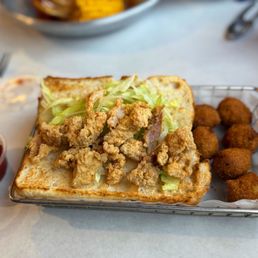 Fried gator Hush Puppies Fried gator Hush Puppies