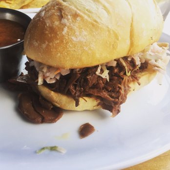 Parkside Restaurant - Jackfruit Vegan BBQ Sandwich - American Near Me - Raleigh, North Carolina