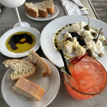 Bottega Italia - Watermelon Marg and milky cheese platter! - Pizza Near Me - Temecula, California