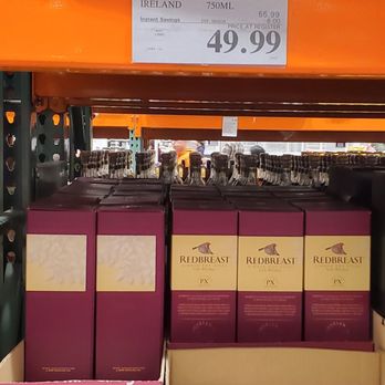 Costco Wholesale - RED BREAST ($55.99 -$6 = $49.99), CA REDEMP VAL T ($0.10) - Wholesale Stores Near Me - Folsom, California Costco Wholesale - RED BREAST ($55.99 -$6 = $49.99), CA REDEMP VAL T ($0.10) - Wholesale Stores Near Me - Folsom, California
