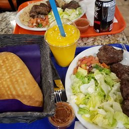 Choppan kebab (not the dinner with rice) and mango smoothie