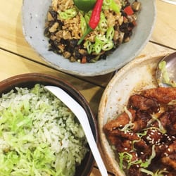Veggiezen - Veggiezen fried rice, mushroom sisig and mushroom teriyaki!