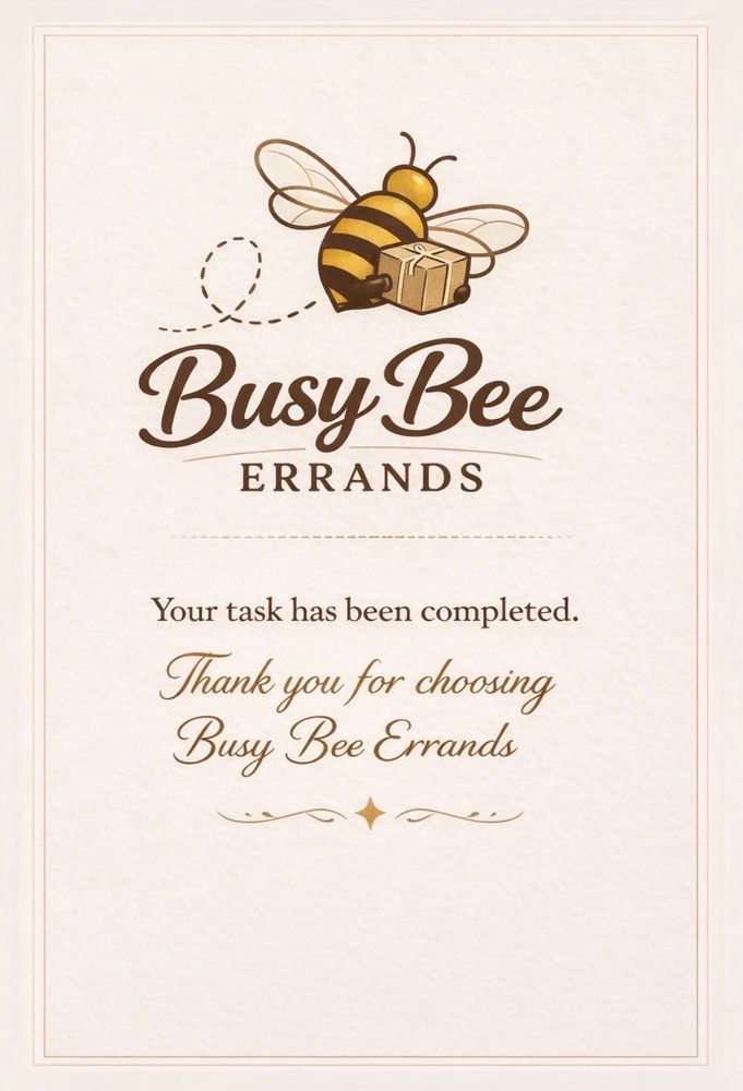Busy Bee Errands Logo