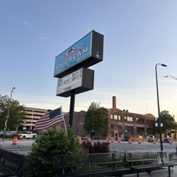 Armadillo's Ice Cream Shoppe - Sign on the corner