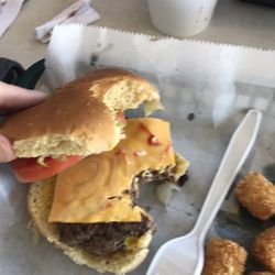 Tootie's Restaurant - Cheeseburger and tots