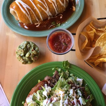 Villa Corona Nut Tree - Carne asada taco salad, Carne asada burrito & free chips and salsa offer with check-in - Mexican Near Me - Vacaville, California