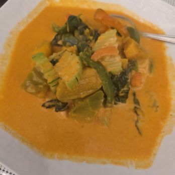 Bhan Baitong - Pumpkin curry with salmon - Thai Near Me - Lake Forest, California Bhan Baitong - Pumpkin curry with salmon - Thai Near Me - Lake Forest, California