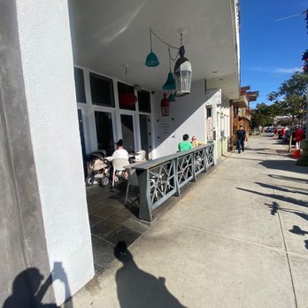 The Source Cafe - Outside seating and patio (cute pendants) - Juice Bars & Smoothies Near Me - Hermosa Beach, California The Source Cafe - Outside seating and patio (cute pendants) - Juice Bars & Smoothies Near Me - Hermosa Beach, California