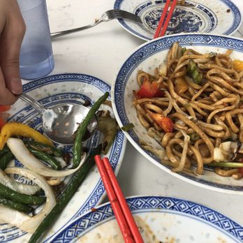Chop Chop - The Shanghai noodles and green beans are always SO DELICIOUS that I'm surprised I remembered to take a pic before we devoured them all. - Chinese Near Me - Toronto, Ontario