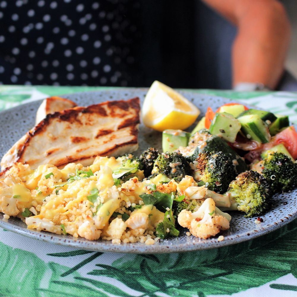 Hunger Monger - Grilled fish with salads - Seafood Near Me - Napier, HKB Hunger Monger - Grilled fish with salads - Seafood Near Me - Napier, HKB