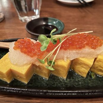 Takenaka Uni Bar - Japanese Omelette with Yuzu, Daikon, and Ikura - Seafood Near Me - Vancouver, British Columbia Takenaka Uni Bar - Japanese Omelette with Yuzu, Daikon, and Ikura - Seafood Near Me - Vancouver, British Columbia