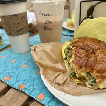 Annie's Sweet Oven - Salted caramel latte. PB smoothie and an egg and spinach sandwich. - Coffee & Tea Near Me - Sylmar, California