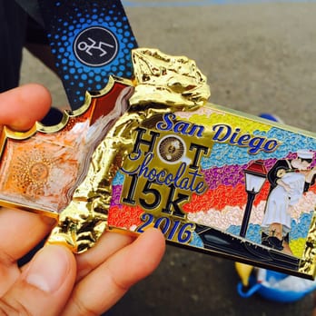 Hot Chocolate 15/5k Run - 2016 hot chocolate finisher medal - Races & Competitions Near Me - San Diego, California Hot Chocolate 15/5k Run - 2016 hot chocolate finisher medal - Races & Competitions Near Me - San Diego, California